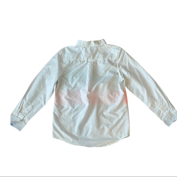 Cat & Jack Boy’s Striped Long Sleeve Button Up Shirt EUC - Picture 8 of 15